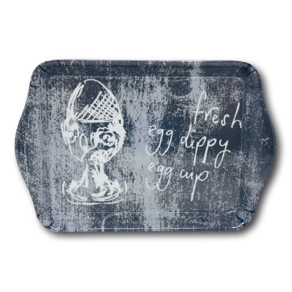 Ulster Weavers Melamine Snack Scatter Tray Chalkboard Chicken Egg - Picture 1 of 2